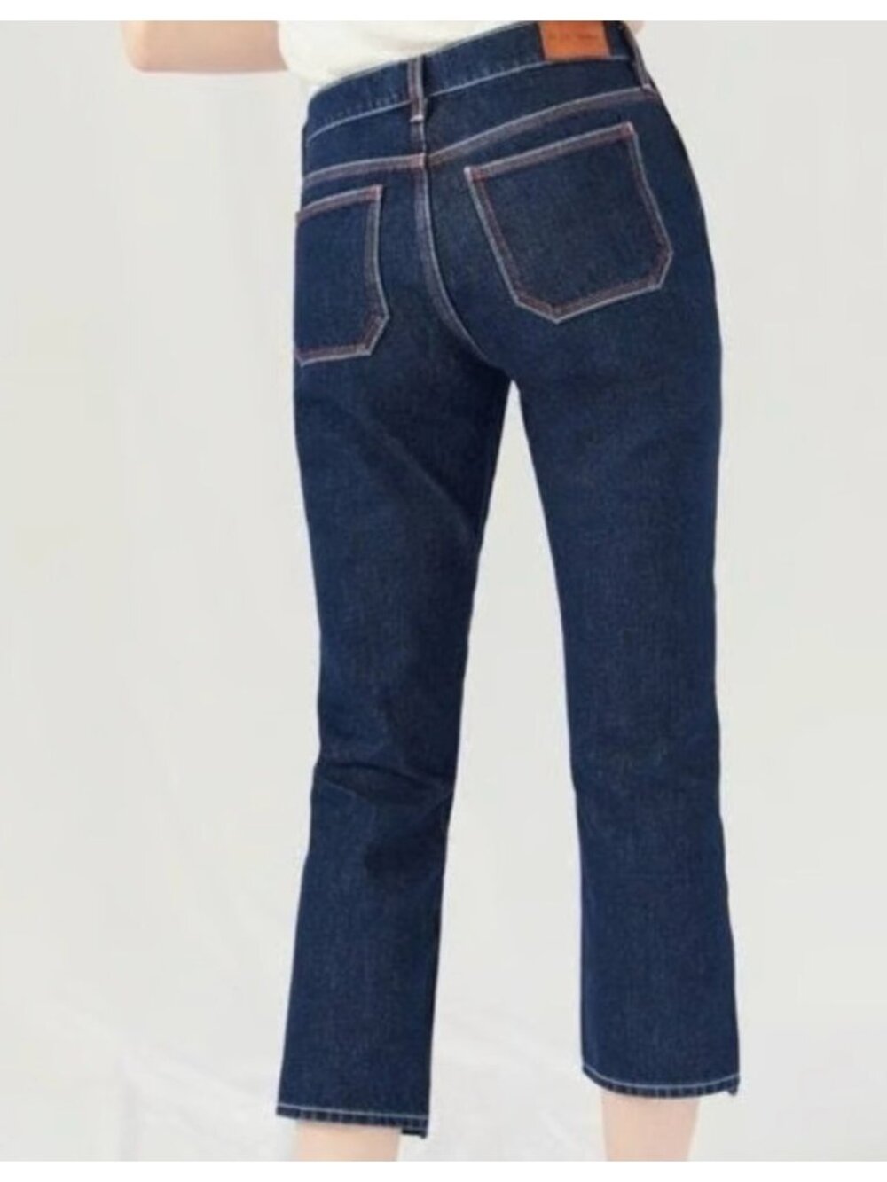 MiH Cult Jeans 25 Straight Mid Rise Anthropologie Dark Wash Stretch